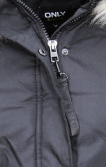 ONLY Fries Parka mit Kunstfellkapuze