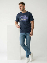 JACK & JONES Herren T-Shirt Logo 5PK