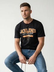 JACK & JONES Herren T-Shirt Logo 5PK