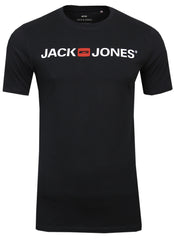 Jack & Jones Logo Tee Shirt Logoprint Rundhals Shirt Kurzarm Basic Crew Neck