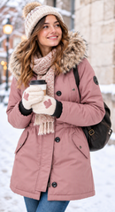 IRIS Damen-Winterparka Rose Brown