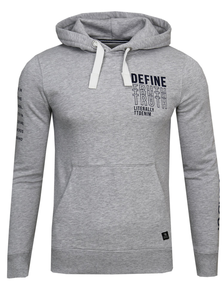 TOM TAILOR Denim Aop Hoodie Sweater Snake Camou