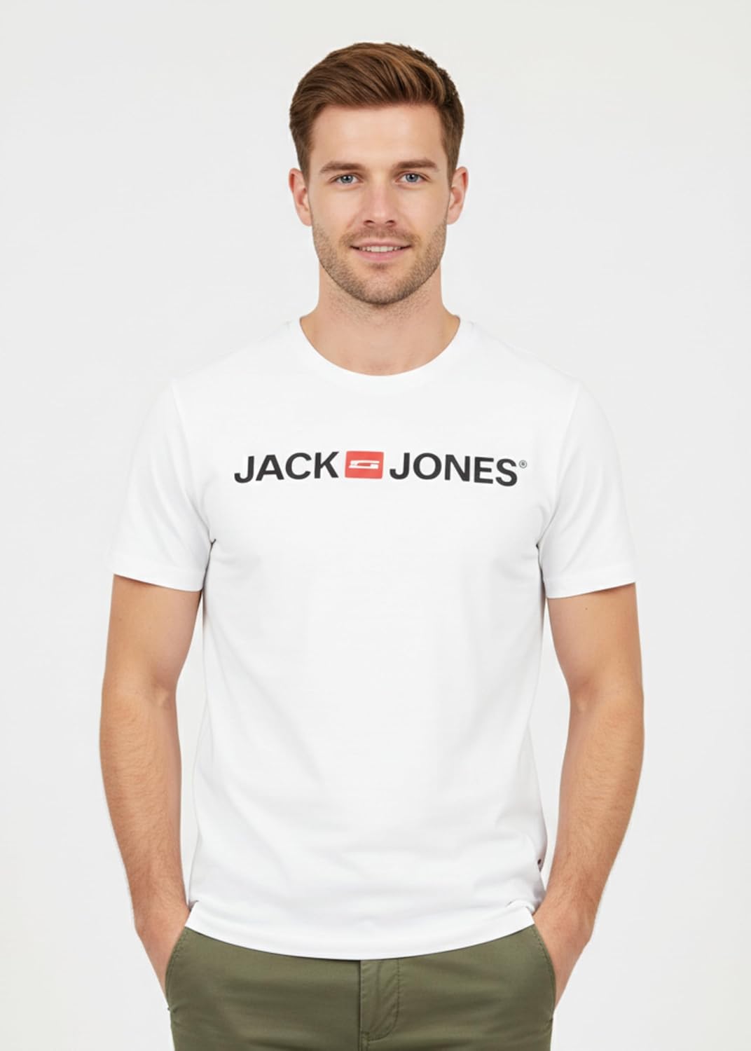 JACK & JONES Herren T-Shirt Logo 5PK