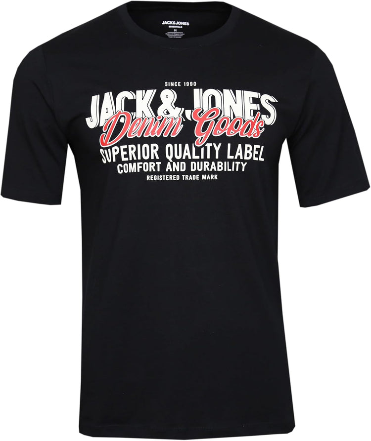 JACK & JONES Herren T-Shirt Logo 5PK