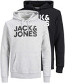 JACK & JONES Male Hoodie 2er-Pack Logo