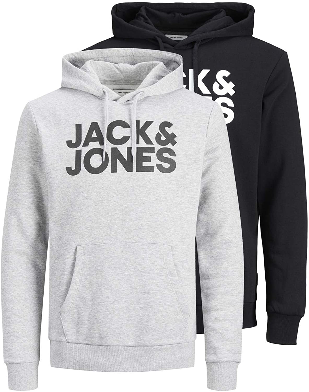 JACK & JONES Male Hoodie 2er-Pack Logo
