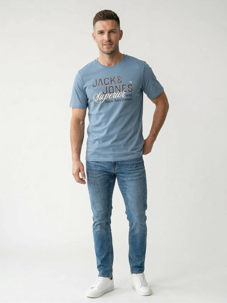 JACK & JONES Herren T-Shirt Logo 5PK