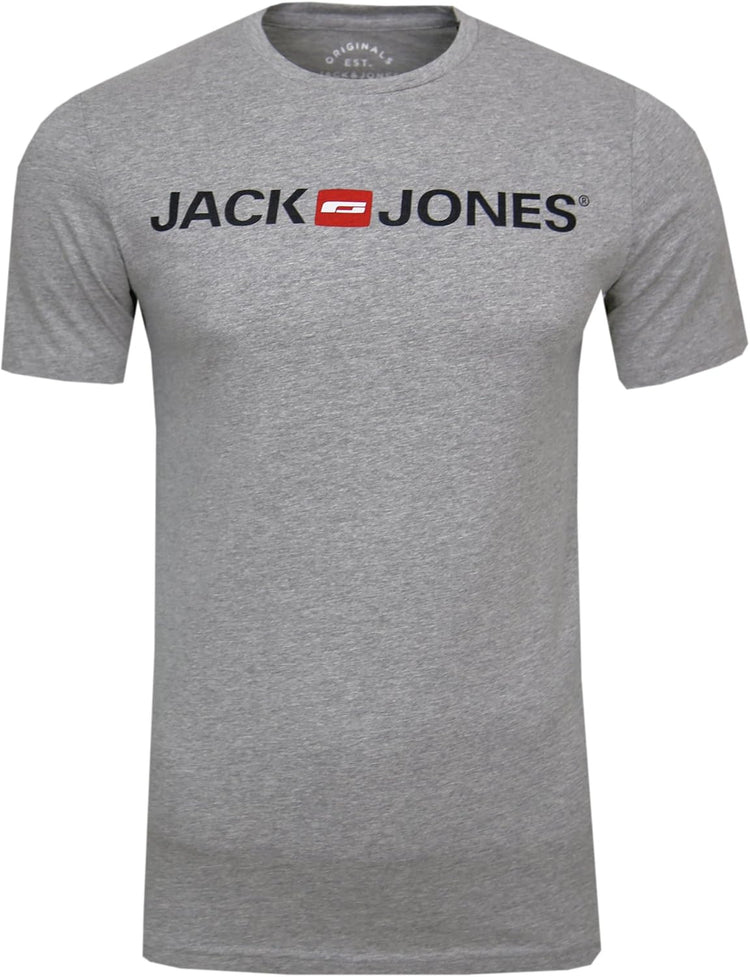JACK & JONES Herren T-Shirt Logo 5PK