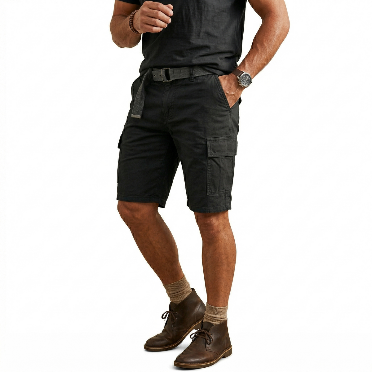 JACK & JONES  Herren Cargoshorts Hudson Freizeithose Shorts Kurze Hose