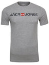 Jack & Jones Logo Tee Shirt Logoprint Rundhals Shirt Kurzarm Basic Crew Neck