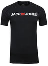 Jack & Jones Logo Tee Shirt Logoprint Rundhals Shirt Kurzarm Basic Crew Neck