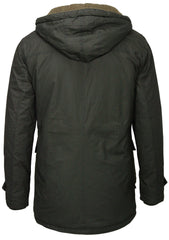 JACK & JONES Herren-Parka mit Teddy-Futter und wasserabweisender Baumwolle