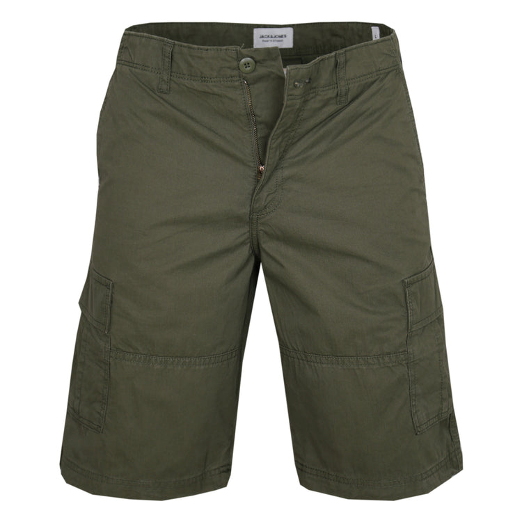 JACK & JONES Herren Mateo Cargo Shorts, Olive Night