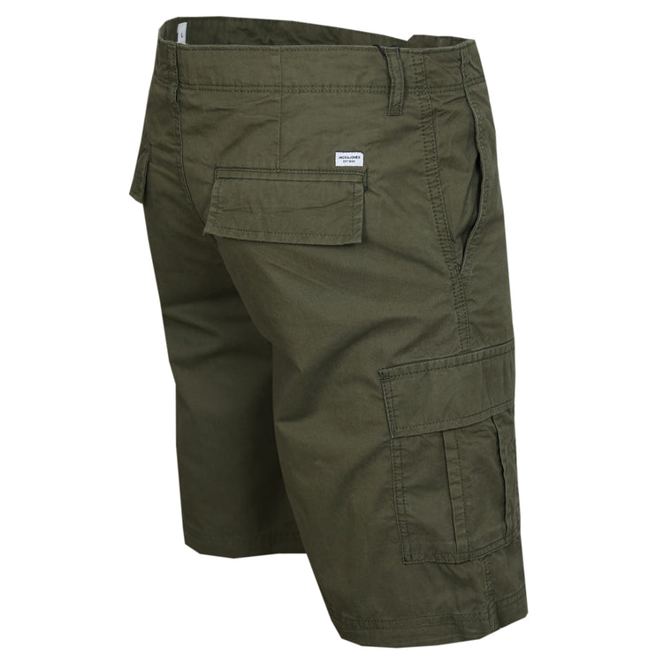 JACK & JONES Herren Mateo Cargo Shorts, Olive Night