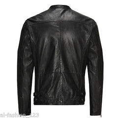 JACK & JONES MOCK BIKER JACKE LEDER JACKET Gr.S,M,L,XL,XXL UVP 199,95