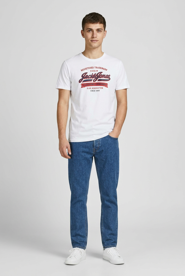 JACK & JONES Herren T-Shirt Logo Tee