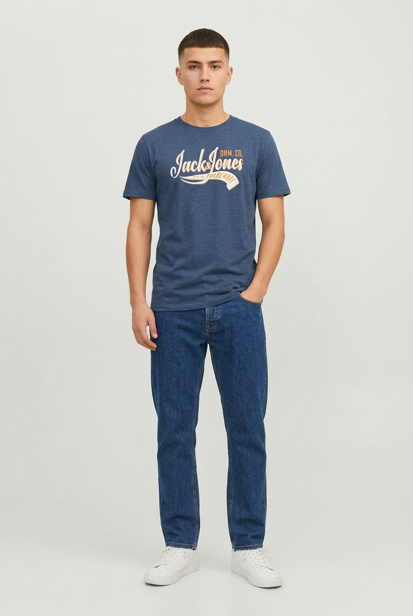 JACK & JONES Herren T-Shirt Logo Tee