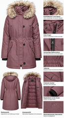 IRIS Damen-Winterparka Rose Brown